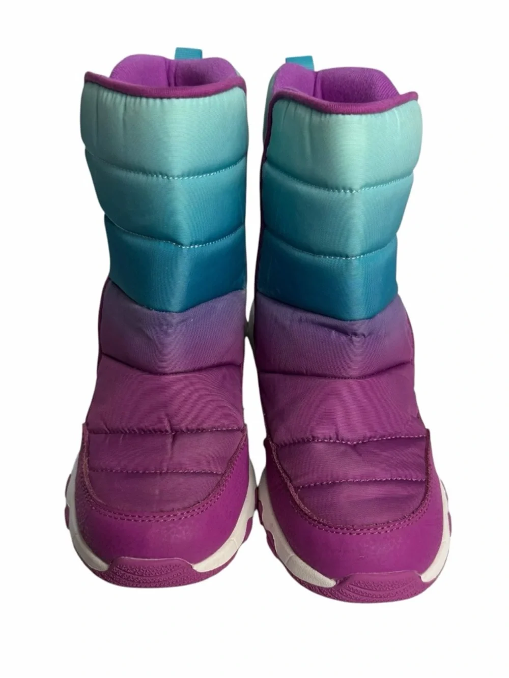 MERRELL Free Roam Puffer Girls Winter Boots in Berry Turquoise Sz 3 M Waterproof